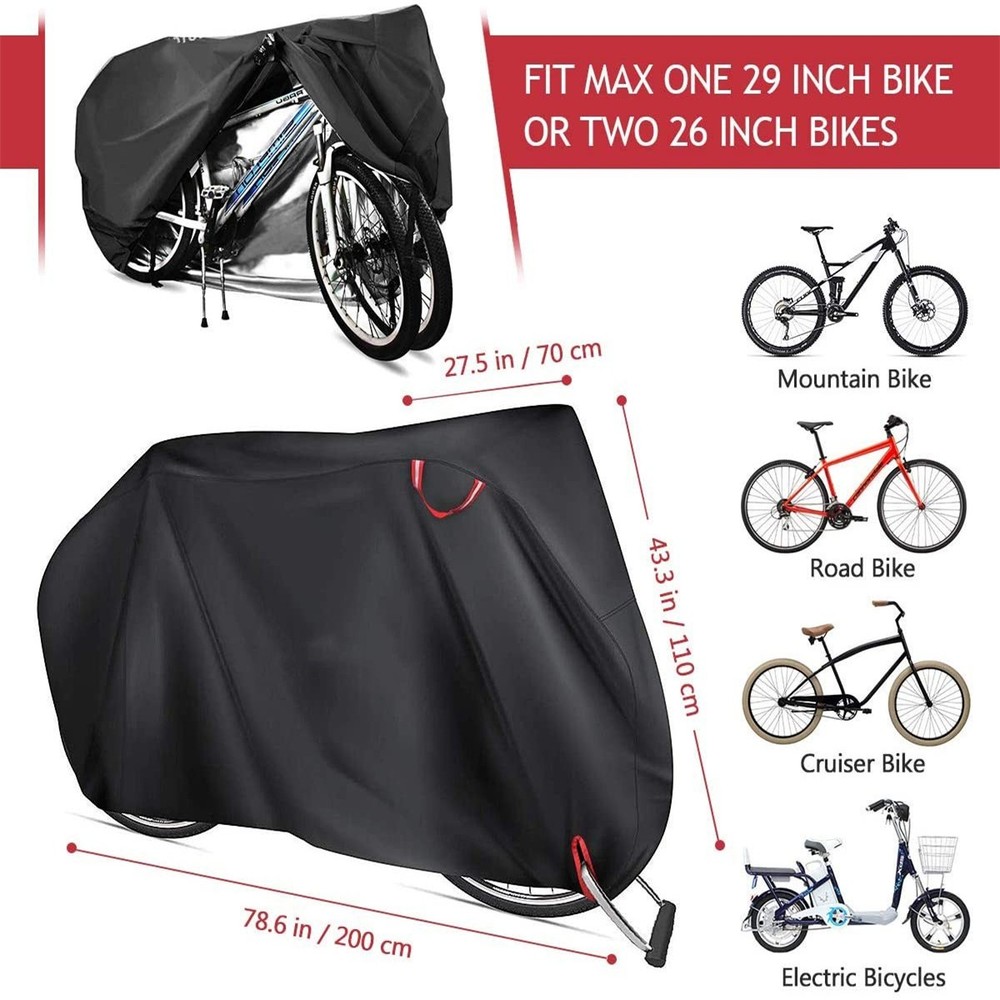 Multi-Functional 210D Foldable Waterproof Bicycle Rain Cover Protective Sheld