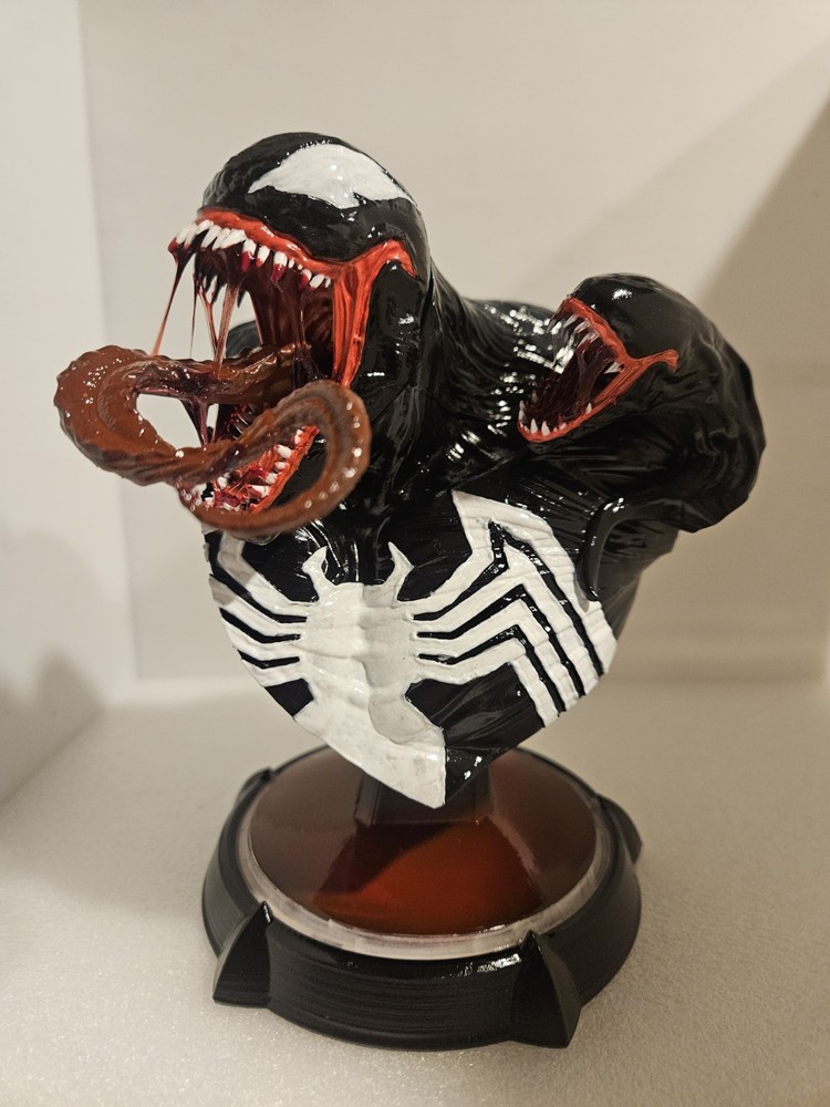 Hand Painted Venom Bust 6.5 Inches