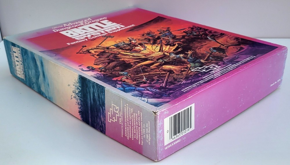 Battle System. Dungeons & Dragons 1st Edition Box Set. Complete. EX