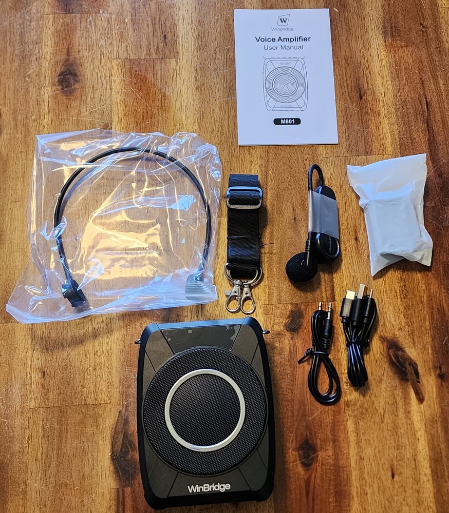 WinBridge M801 Wireless Bluetooth Voice Amplifier Wireless Microphone Headset