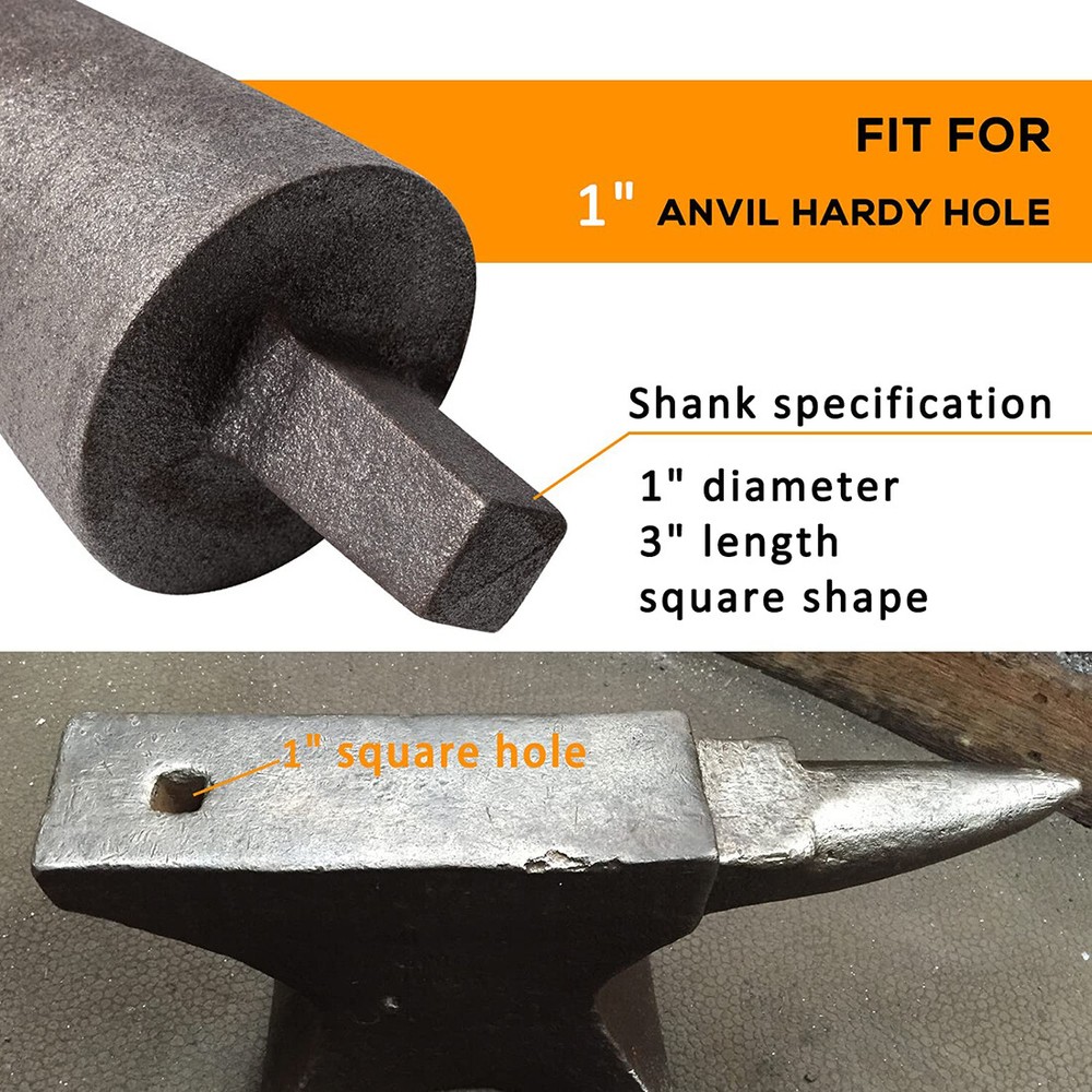 Blacksmith Anvil Mandrel Metal Forming Cone 1" Hardy Tool