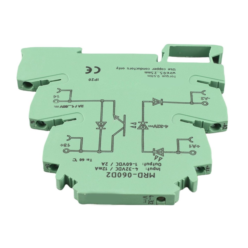 6.2mm DIN Rail Solid State Relay Module 432VDC Input Normally Open LED