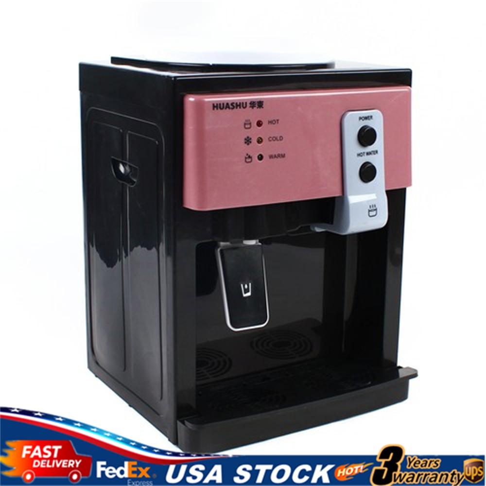 Electric Hot Cold Water Cooler Dispenser Countertop Drinking Machine Top Loading