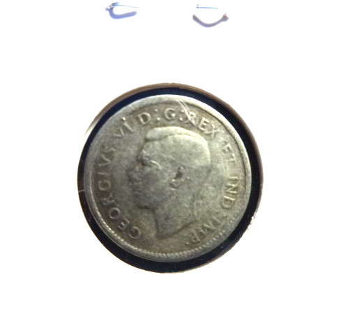 Canada 1943  .800 % Silver 10 Cents 👀