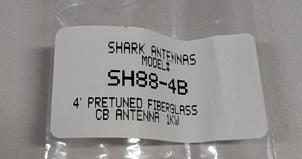 New 4ft CB Antenna Kit with Cable and Mount(s) - Black - MADE IN U.S.A.