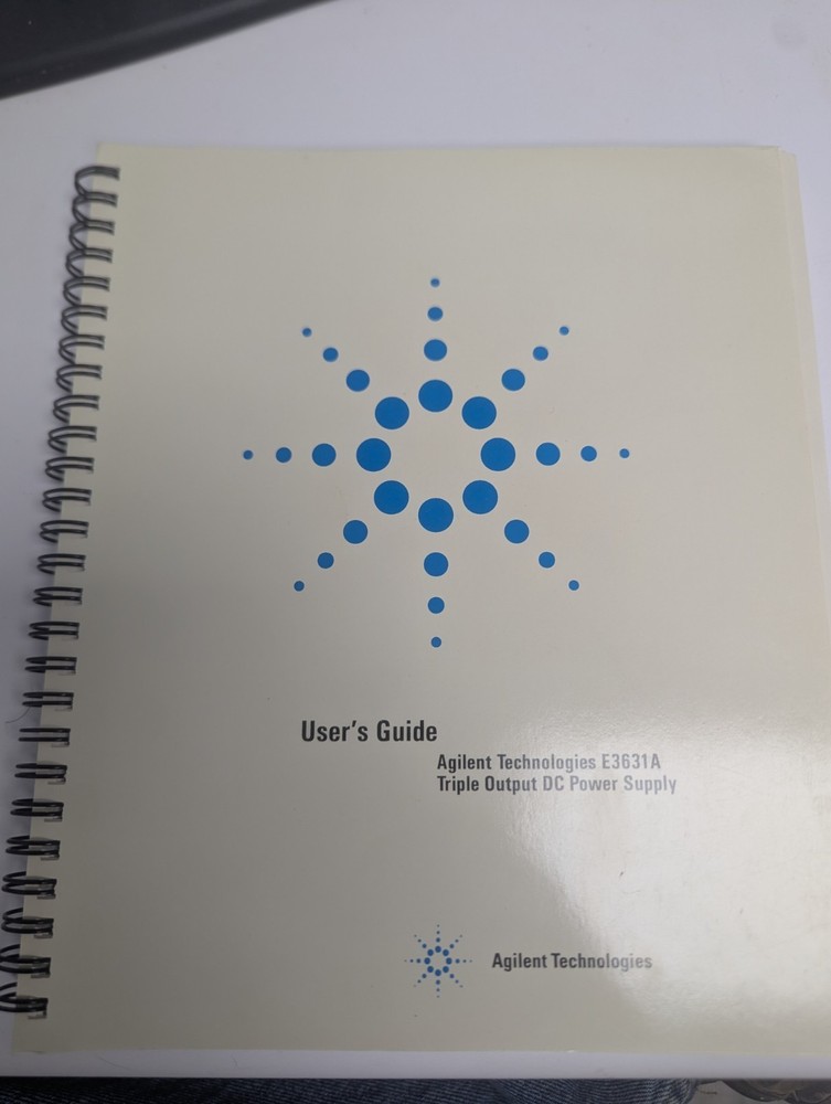 Agilent E3631A Triple Output DC Power Supply User's Guide