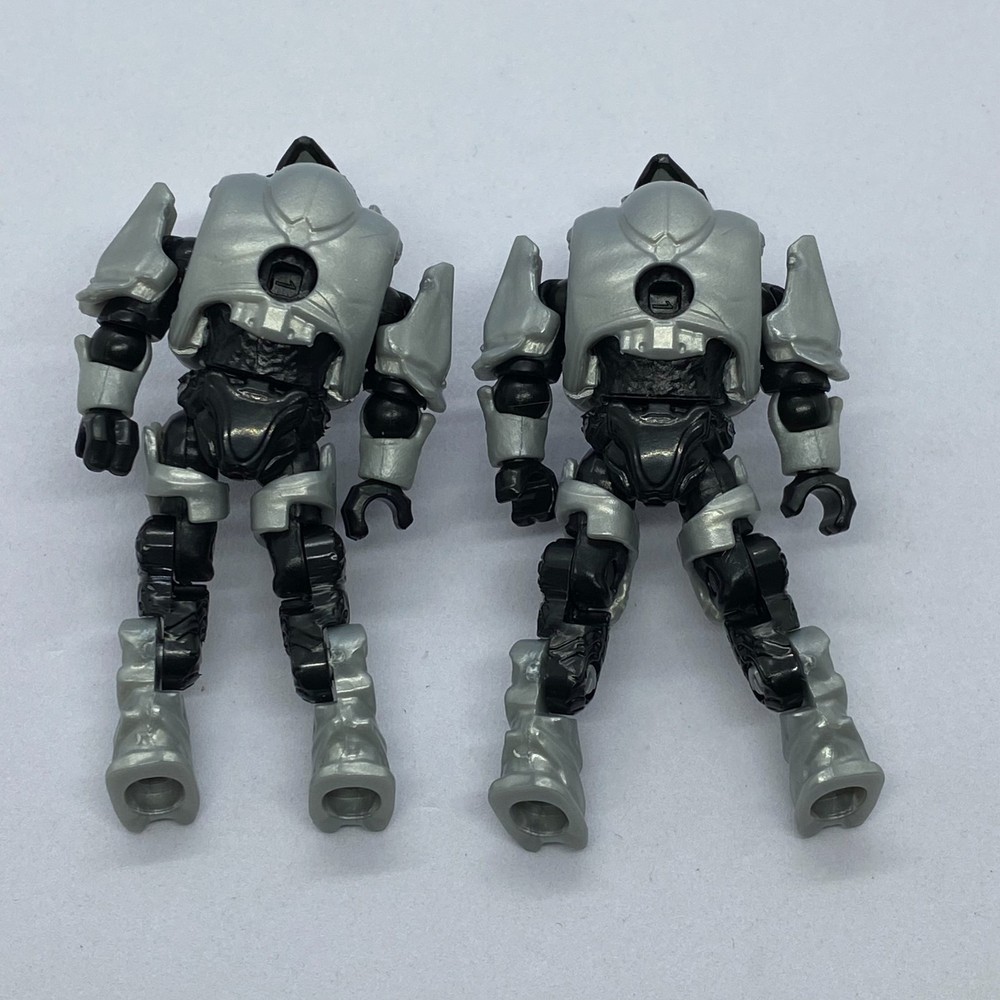 10pcs Silver Elite Minior Mega Bloks Construx Mini Figures Toys Customized
