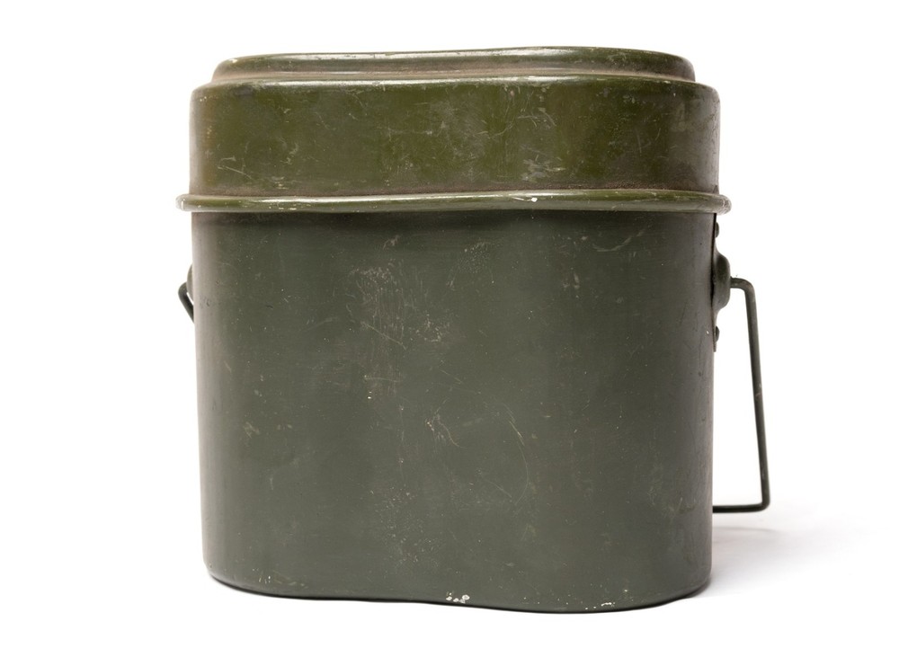 Authentic Romanian Army Mess Kit Army Surplus Aluminum Construction Two Piece