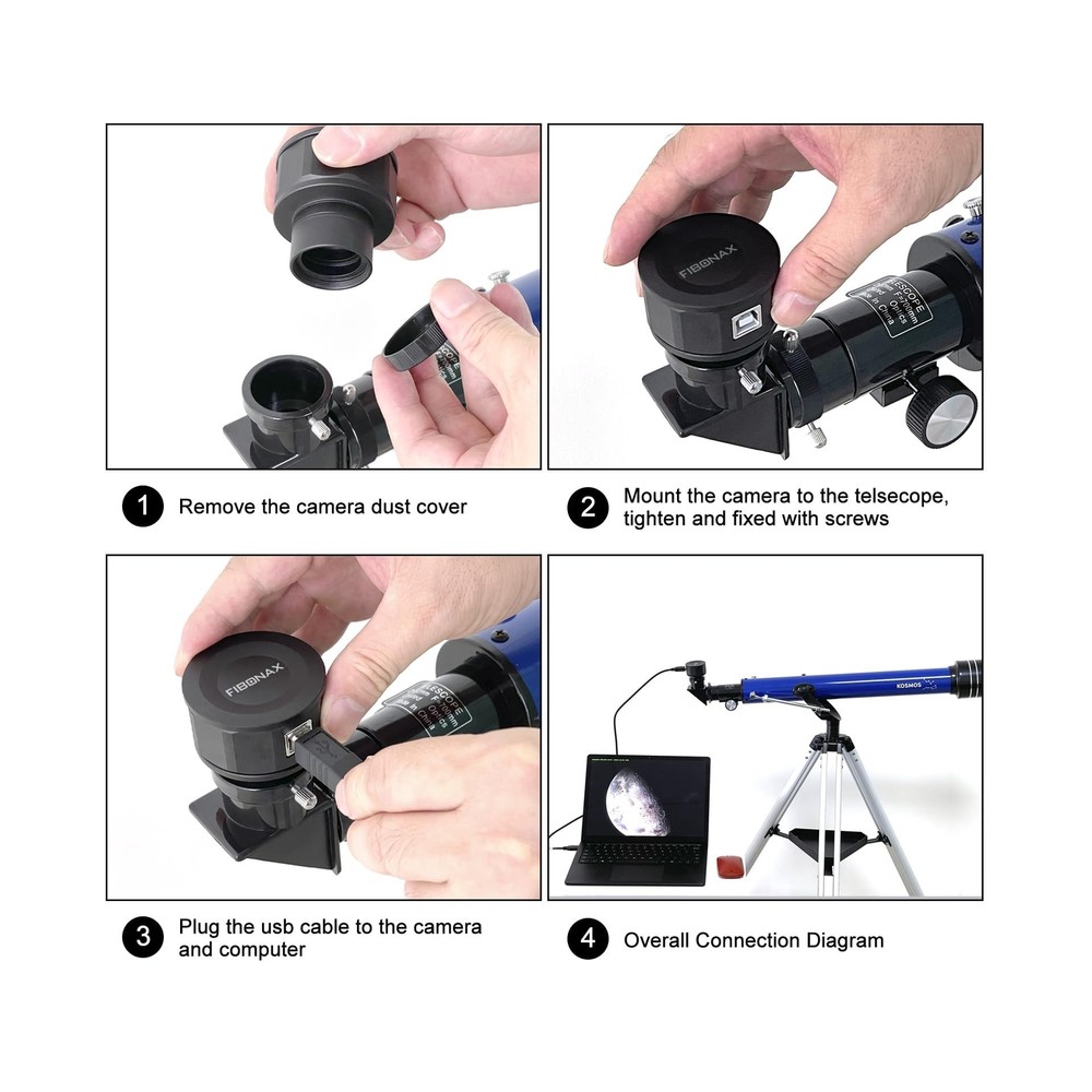 Nova200 Telescope Camera,1920 * 1080 Pixels， CMOS Electronic Eyepiece for