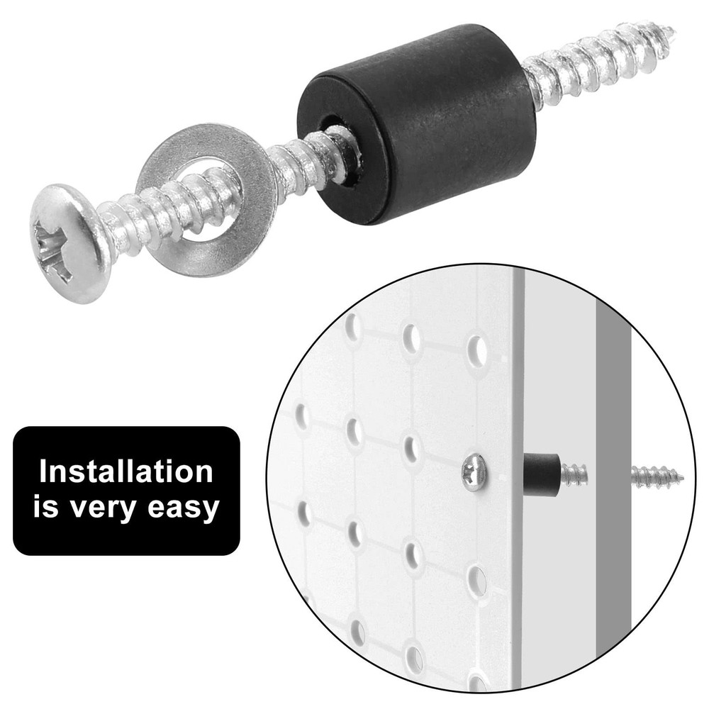 24 Set(72Pcs) Pegboard Mounting Hardware Kit, Peg Boards Accessories - Includ...