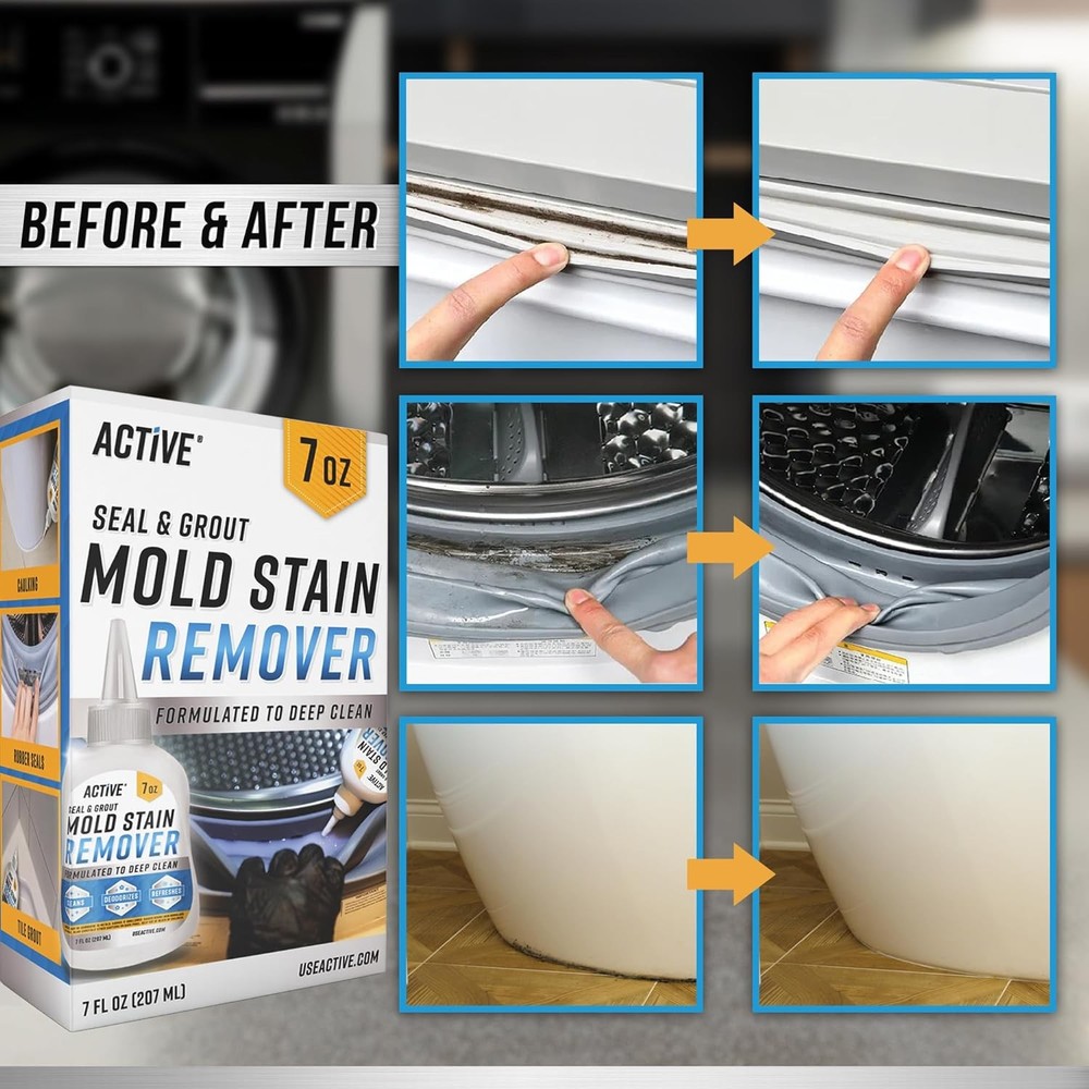 ACTIVE Mold Stain Remover Gel Cleaner Heavy Duty for Front...
