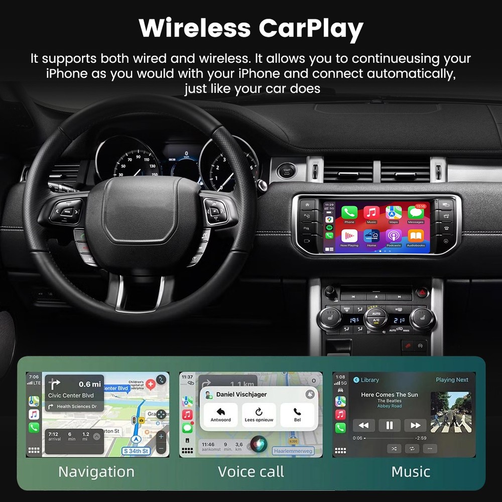 Wireless CarPlay Android Auto Module For Land Rover Discovery 4 LR4 2012-2016