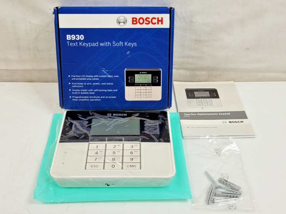 Bosch B930 Security Text Keypad with Soft Keys NEW