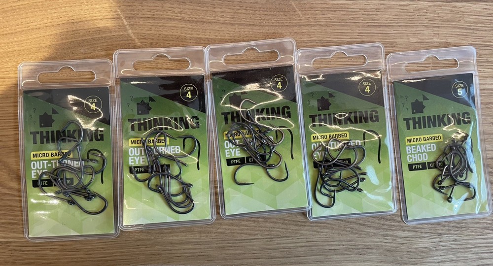 Thinking Anglers Size 4 Chod Hooks (5 packs)