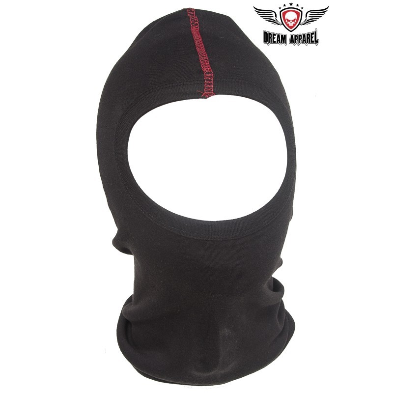Black Full Face Cotton Motorcycle Mask