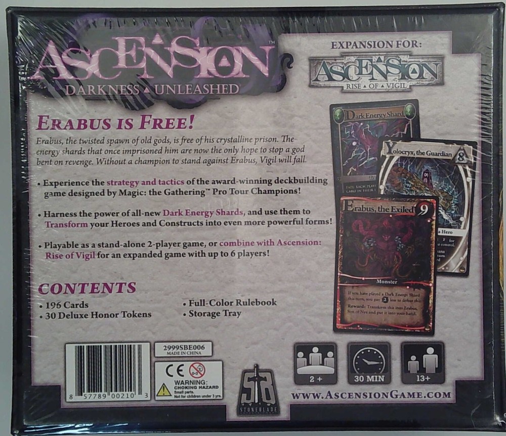ASCENSION DECK BUILDING GAME: DARKNESS UNLEASHED (SBE 210)