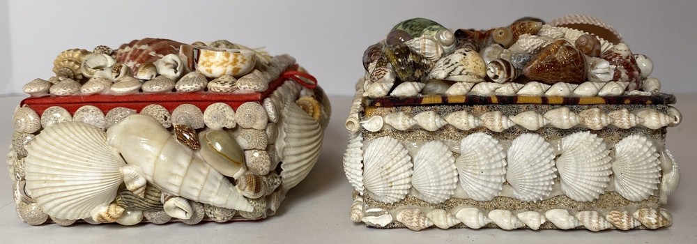 4 Handmade Seashell Boxes