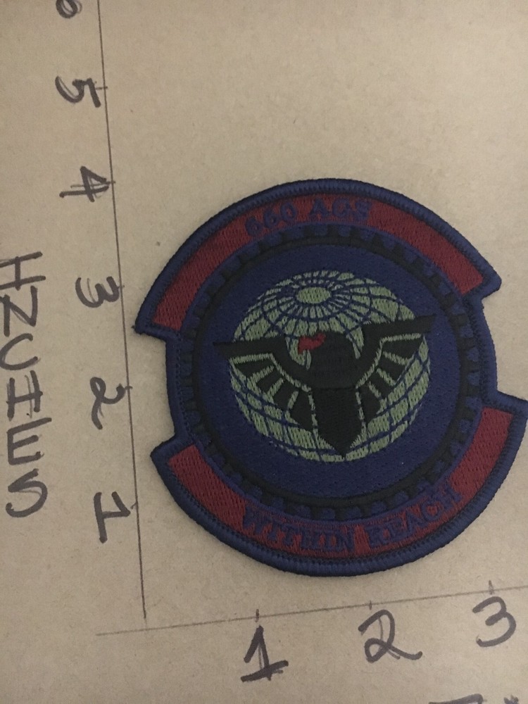 USAF 660th AGS Squadron subdued patch 5/3/25