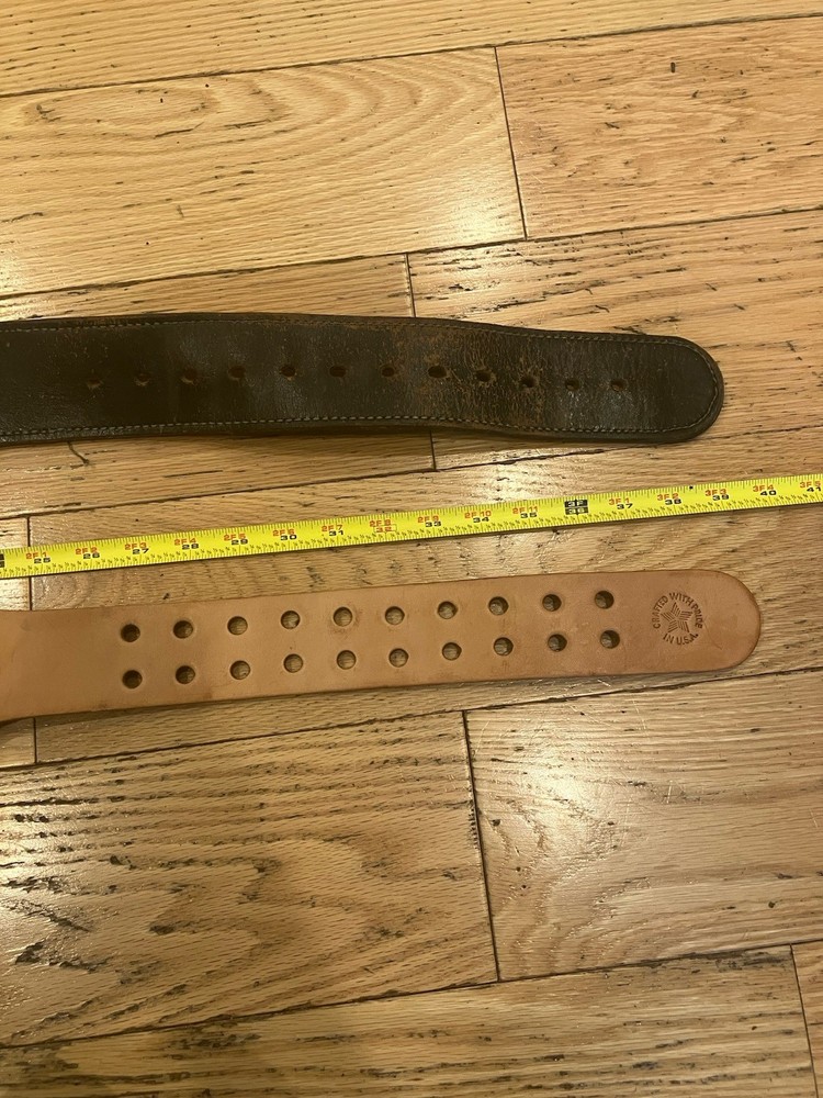 2 Weight Lifting Belts 1-Marked Altus Other Unknown Both Are Medium Size