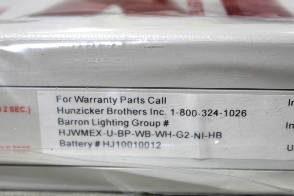 Exitronix emergency lighting WMEX-UBP-WH-G2-NI-HB