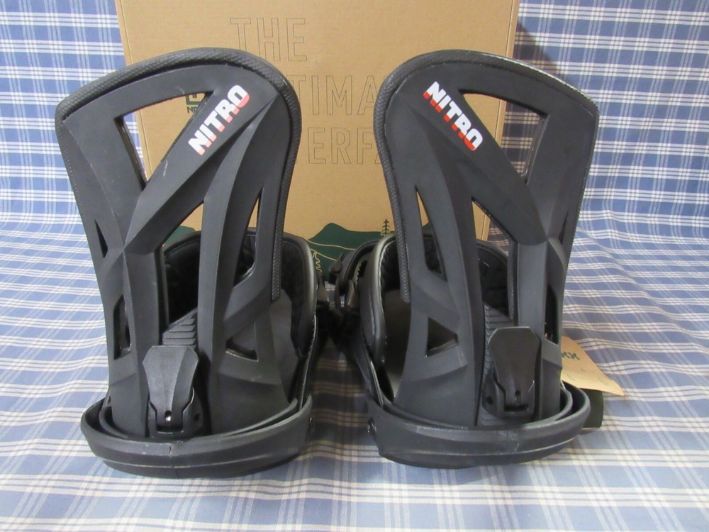 Nitro Staxx Snowboard Bindings (New with Tags Open Box) Size Medium FREE SHIPPIN