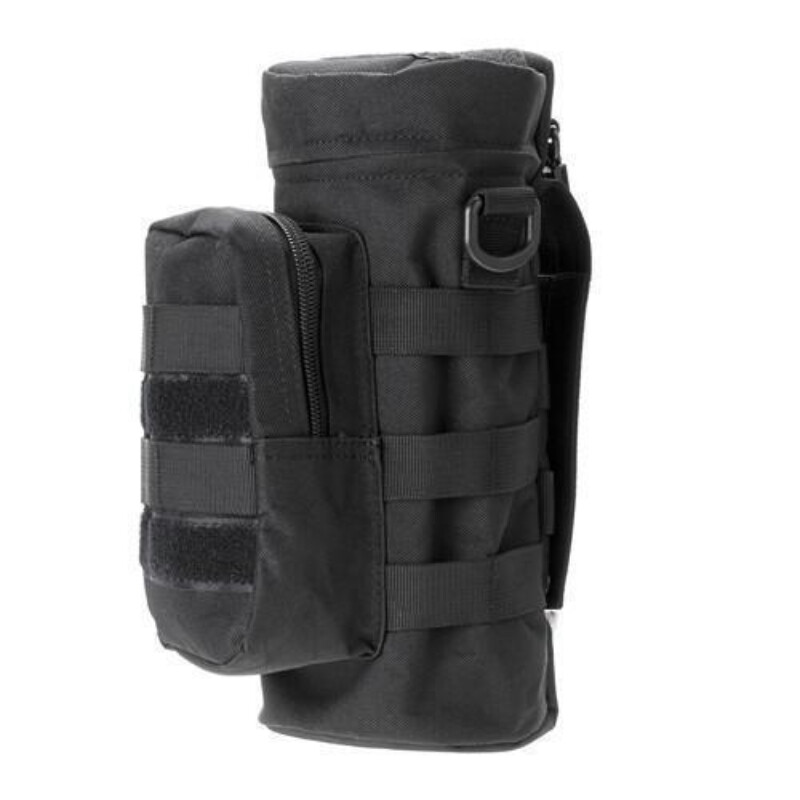 Molle Water Bottle Holder Tactical Kettle Pouches for Backpack with D-Ring Hook