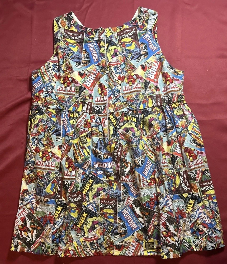Handmade Marvel Comic Superhero Plus Size Dress Comic Con