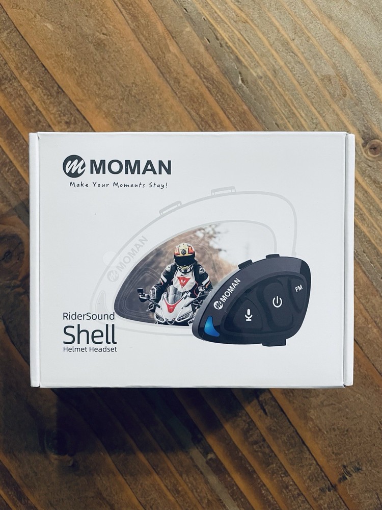 Moman RiderSound Shell Bluetooth Helmet Headset Intercom | FM | Noise Reduction