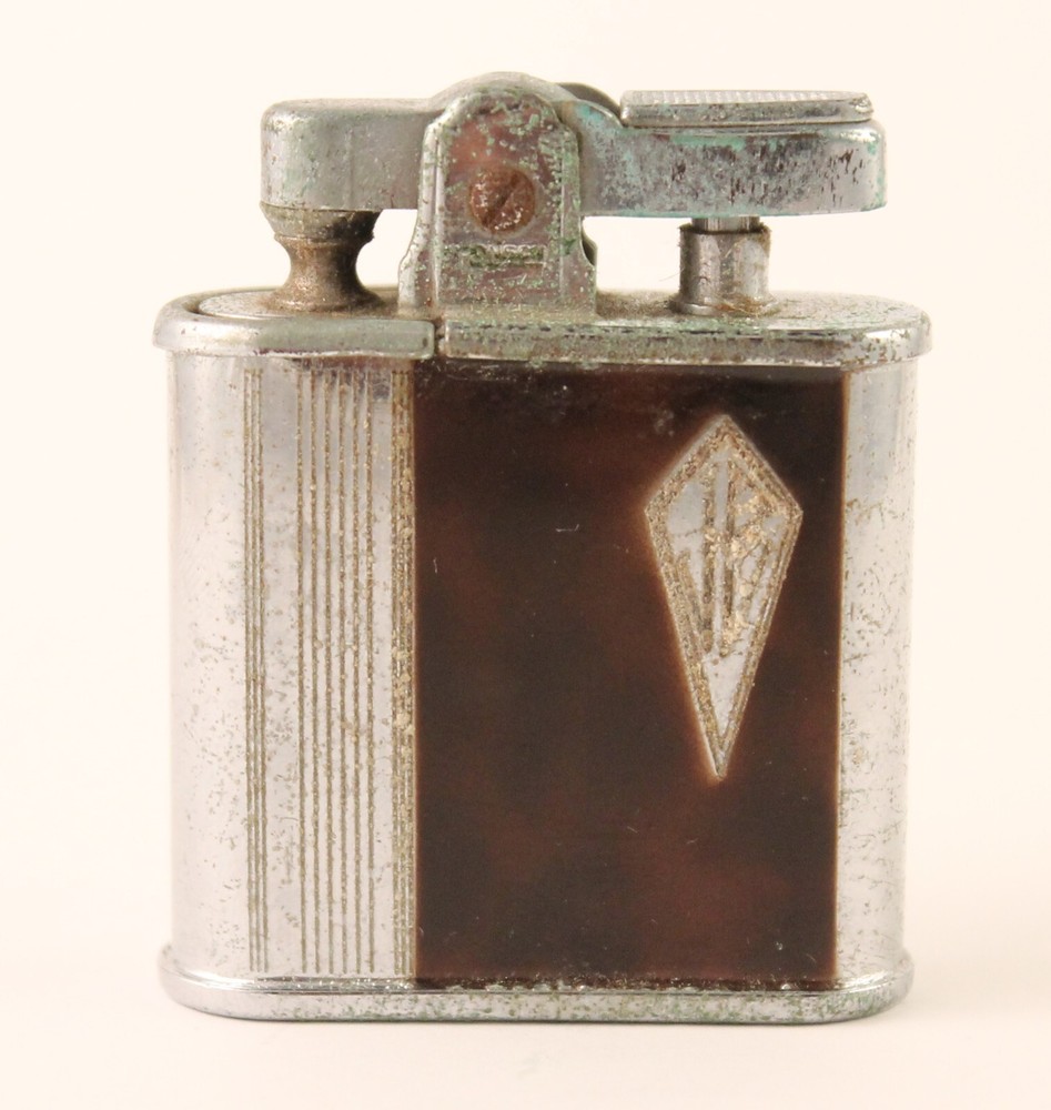 Ronson "Whirlwind" Lighter Tortoise Enamel "JB" Monogram