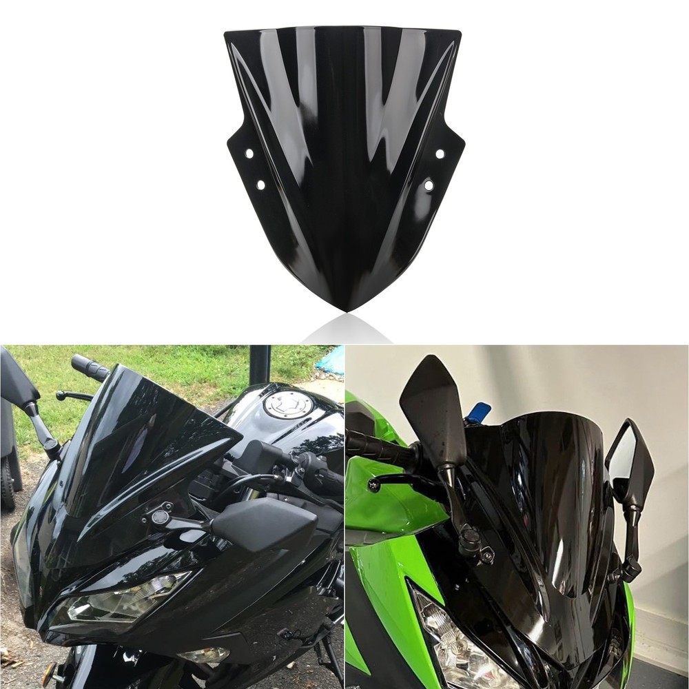 ABS Windscreen Windshield For Kawasaki Ninja 300 2013 2014 2015 2016 2017 2018