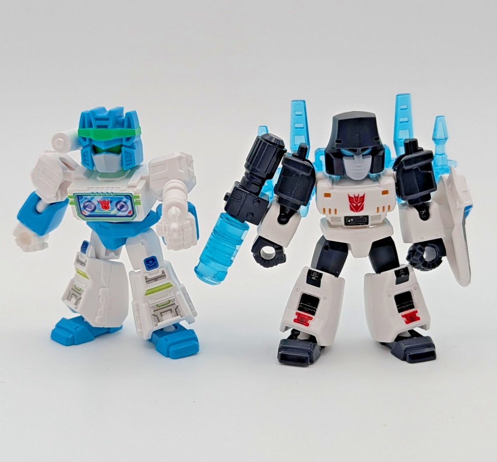 COMBO PACK Blokees Transformers Defender Shattered Glass Soundwave & Megatron!