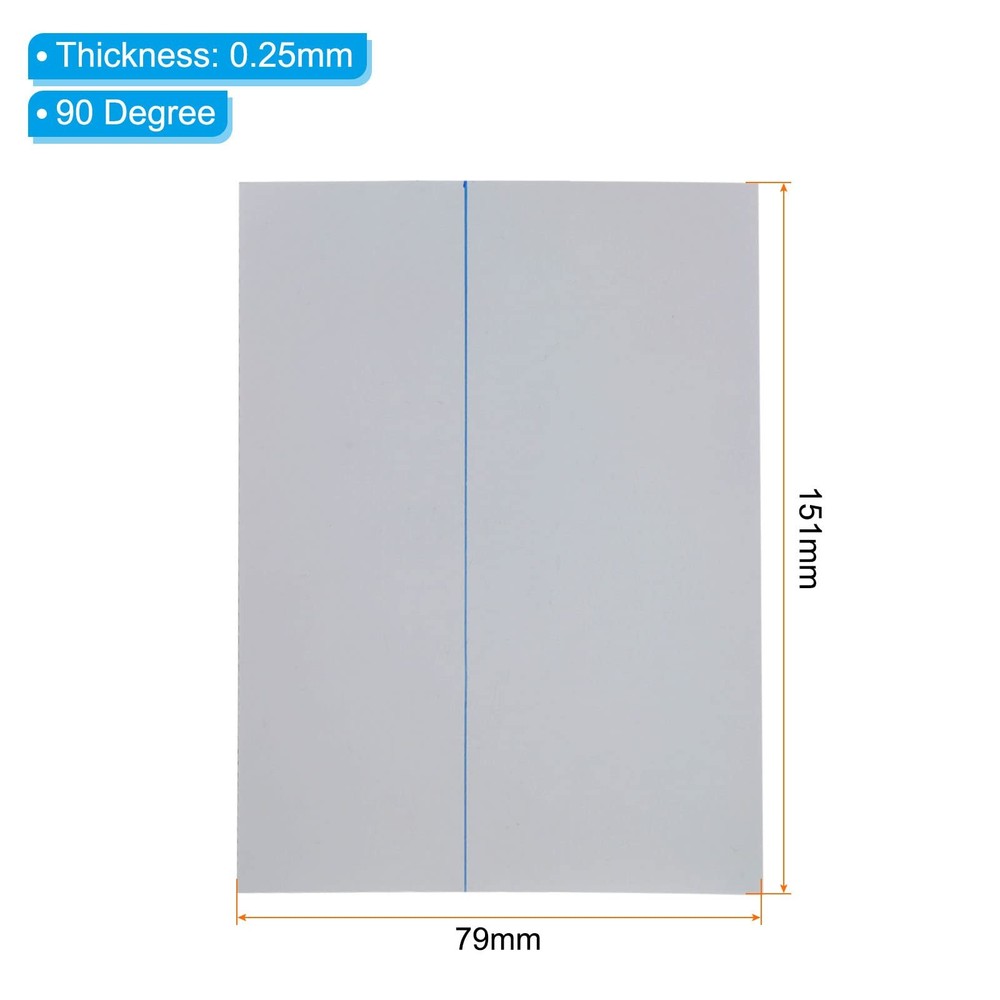 PATIKIL 6.5" Polarized Film Sheets, 2 Pack Adhesive Polarizer Linear...