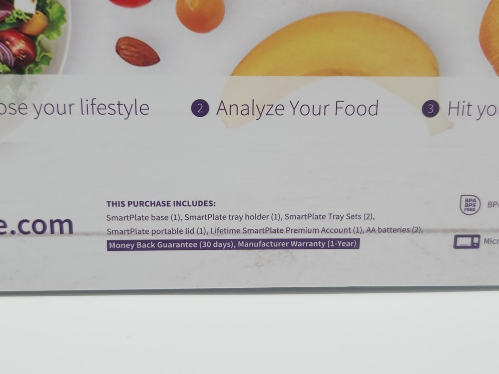 SmartPlate Portion Control Scale Plate Set (New In Box)