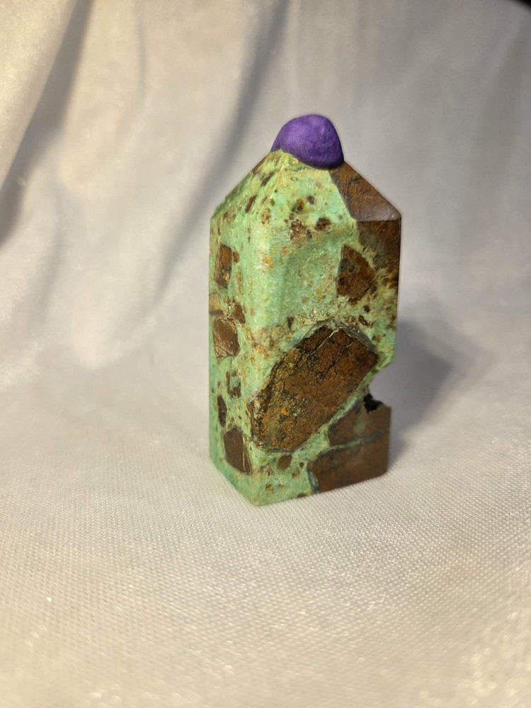 Crysoprase tower 2.4" tall x 1.2"