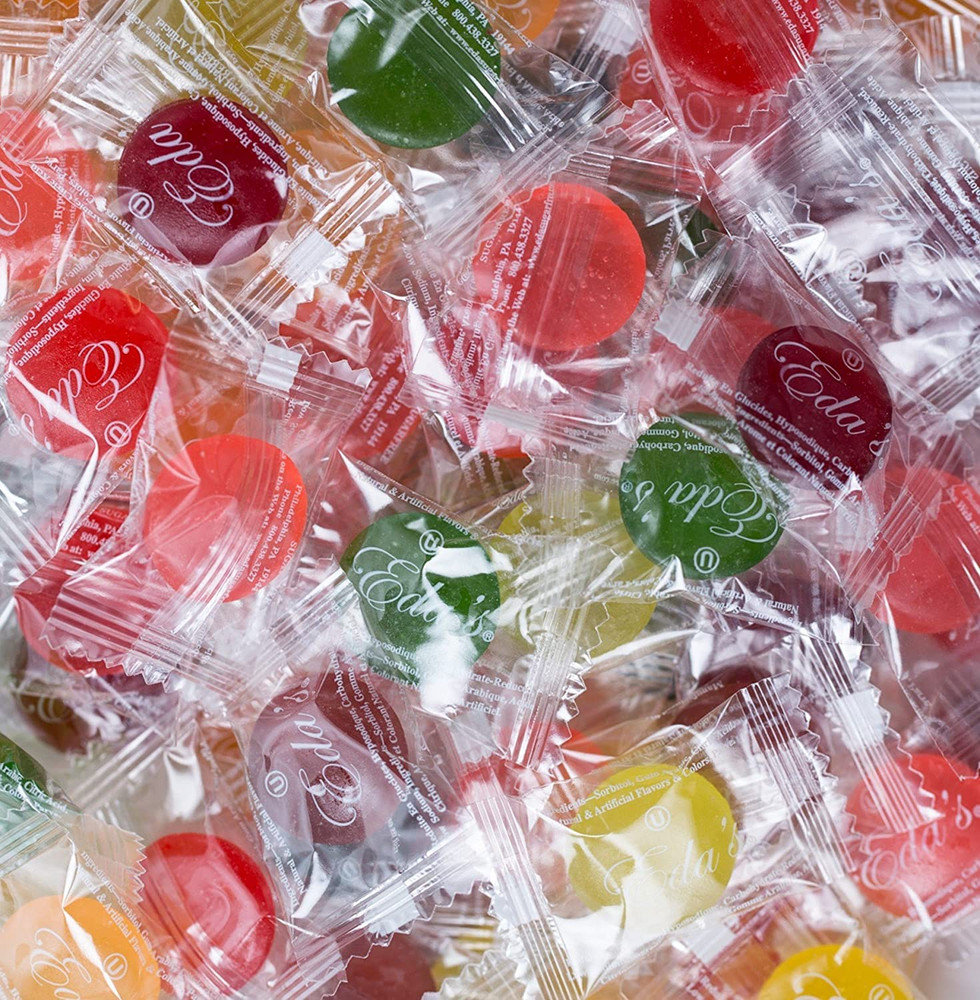 Eda'S Sugar Free Mixed Fruit Hard Candy, Individually Wrapped, OU Parve, Uses...