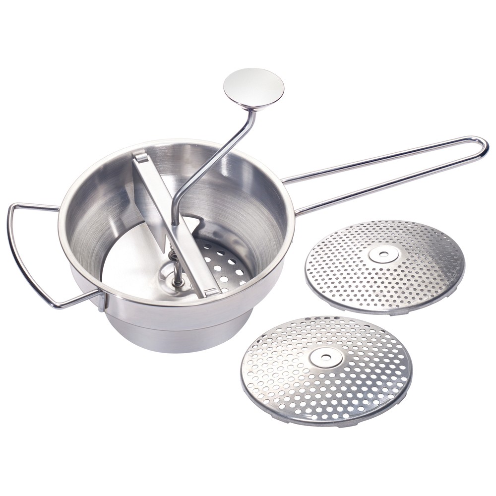 8" Food Mill, 3 Graters, S/S (8 Each)