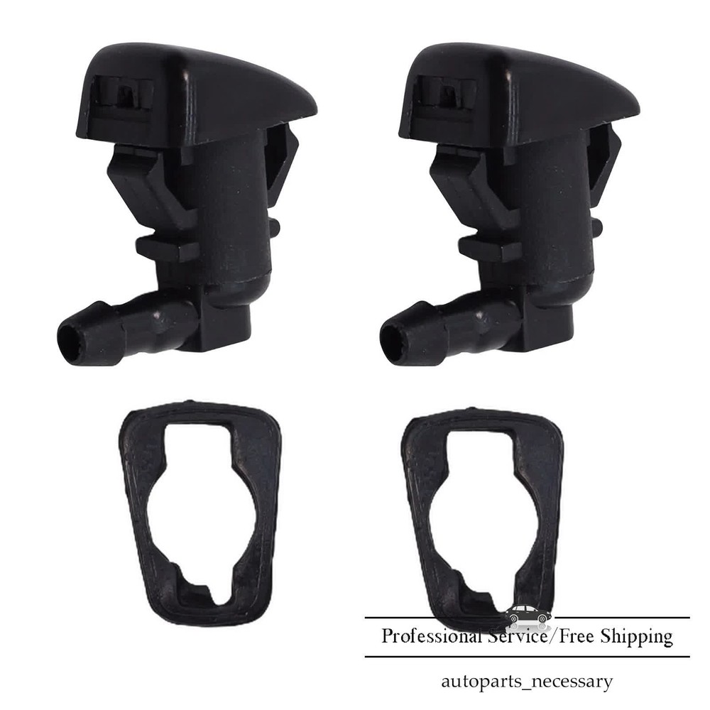 2Pcs For 2011-2014 Ford Edge Windshield Washer Nozzle Spray Jet w/ Gaskets