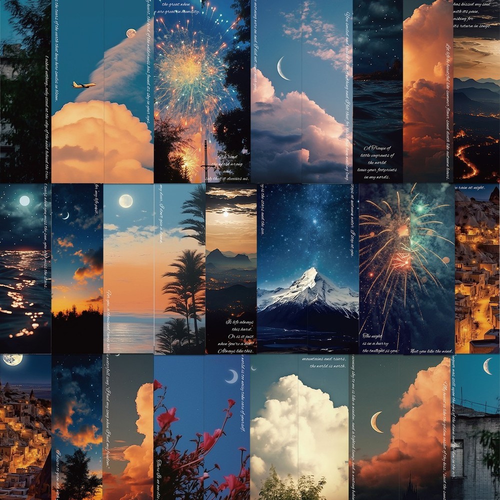 Cloud Earth, Bookmark 30x Pack, Series, Multi image set, Universe Gift