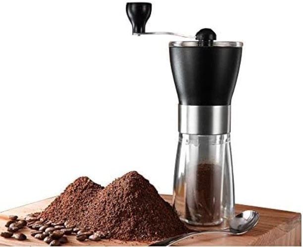 Manual Coffee Grinder - Portable Ceramic Burr Grinder for Smooth Brews