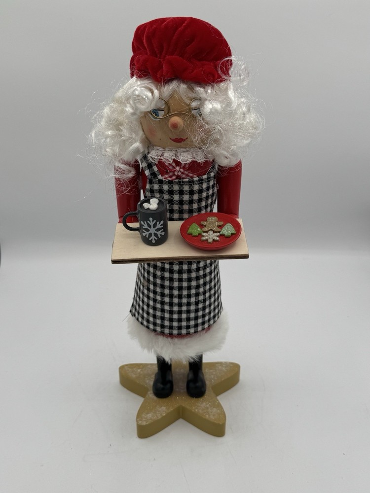 14” Mrs Clause Nutcrackercwith Cookies