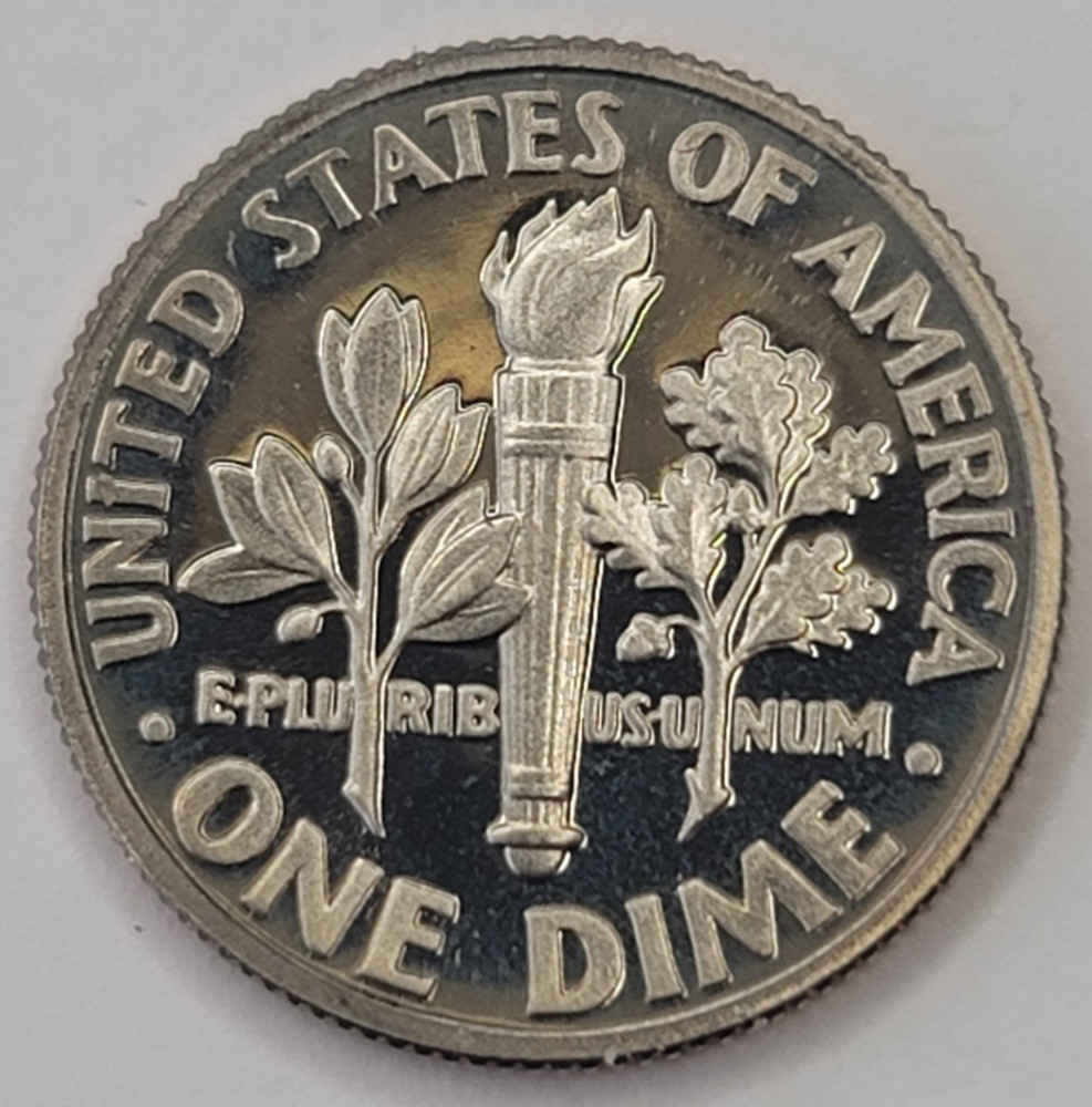 1989 S Gem Proof DCAM Roosevelt Dime - CN-Clad