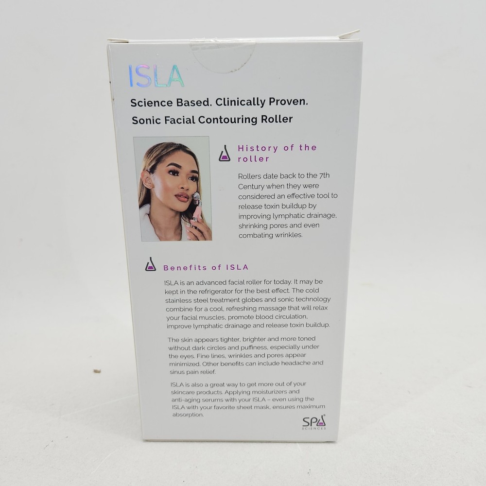 Spa Sciences ISLA Sonic Silver Face & body Contouring Ice & Heat Roller