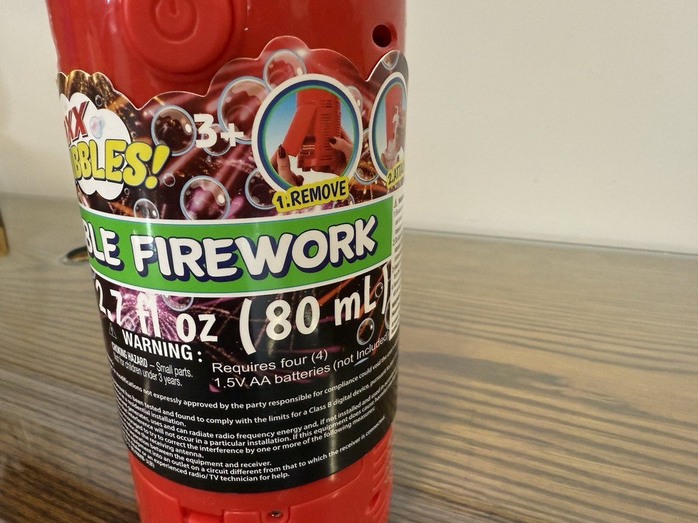 Maxx Bubble Fireworks Bubble Machine