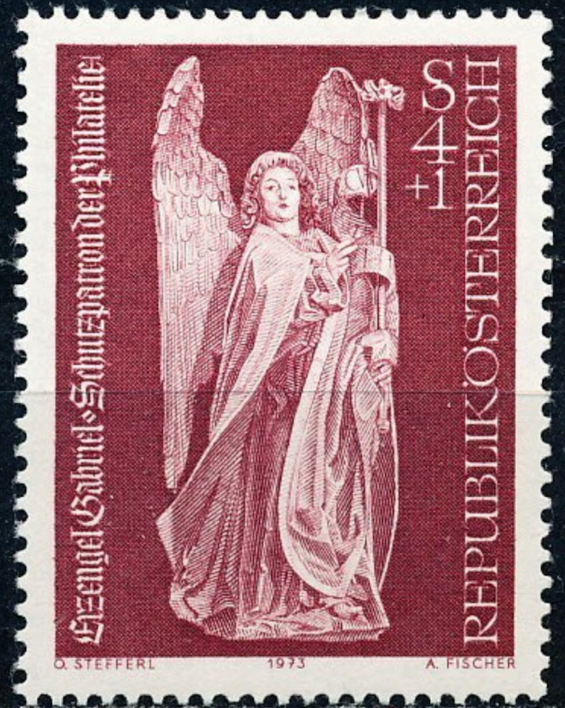 Austria #Mi1434 MNH 1973 Archangel Gabriel Lorenz Luchsperger [B329]