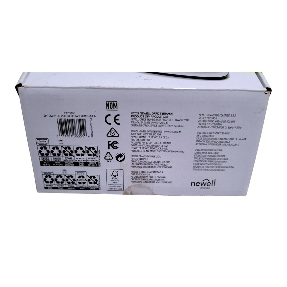 Dymo Black LabelManager 210D Label Maker Desktop QWERTY Keyboard