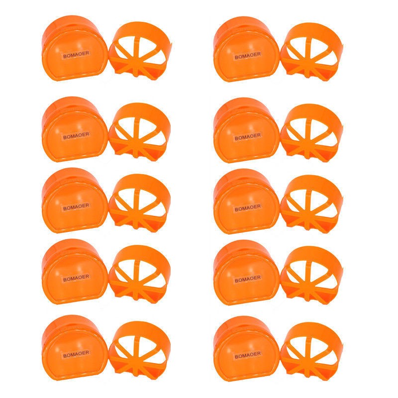 10PCS Denture Storage Box Dental False Teeth Case Container Mouthguard White