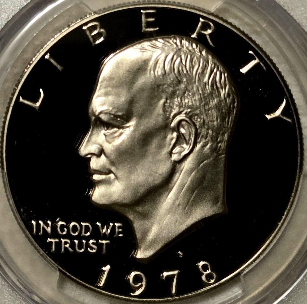 1978-S EISENHOWER ("IKE") Clad DOLLAR $1, PCGS PR69 DCAM, Proof - Deep Cameo!