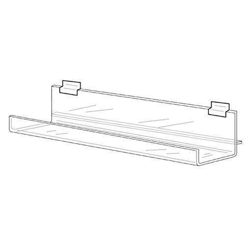 Slatwall Book Display Rack 24", with Tilt
