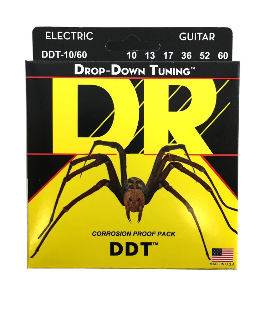 DR Guitar Strings Electric DDT 10-60 Drop Down Tuning