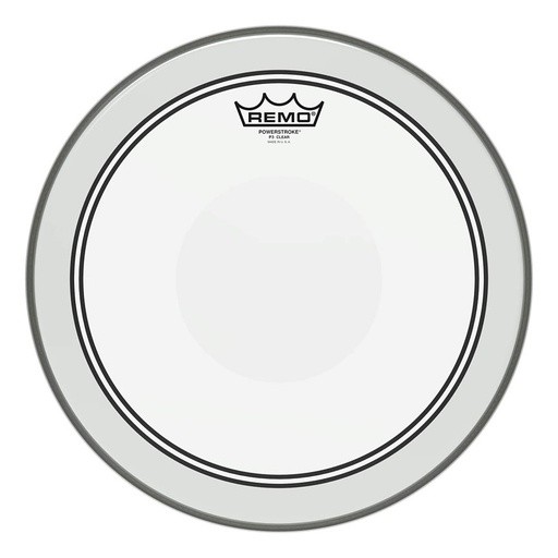 Remo Powerstroke P3 Clear Drum Head, Top Dot, 14"